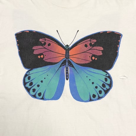 【USED】90's SAN DIEGO WILD ANIMAL PARK Butterfly Graphic T-Shirt
