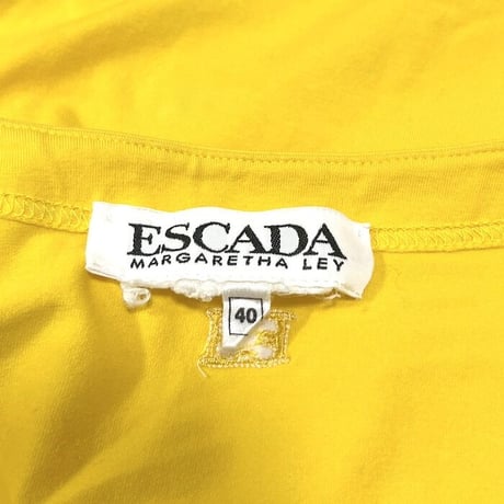 【USED】80'S ESCADA MARGARETHA LEY BODYSUIT YELLOW