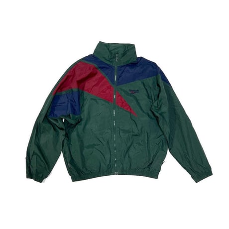 【USED】90'S REEBOK BIG VECTOR LOGO NYLON JACKET