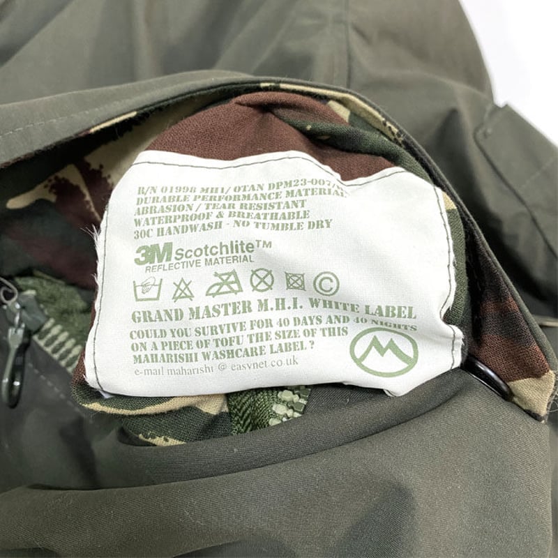 DEAD STOCK】90'S MAHARISHI TECH CRACKLE HOODIE