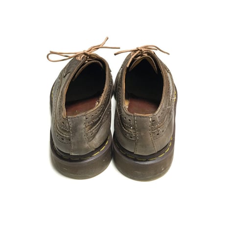 【USED】DR. MARTENS WING TIP SHOES GOLD
