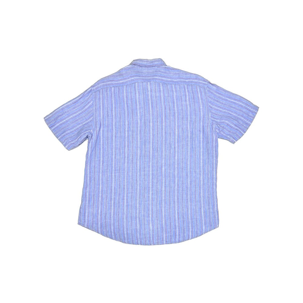 USED】00's J.CREW Multi-Stripe Linen S/S Shirt
