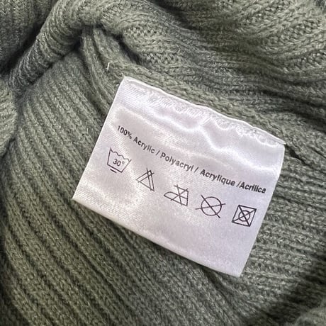 【USED】00'S UMBRO HI-NECK RIB KNIT SWEATER