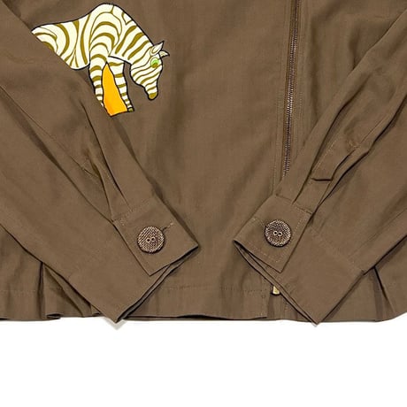 【USED】90'S STANNER ZEBRA(?) APPLIQUE JACKET MADE IN GERMANY