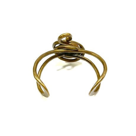 【USED】VINTGAE CARNELIAN BRASS BANGLE