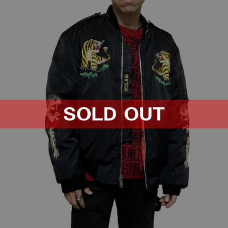 【USED】70'S EMBROIDERY SOUVENIR MA-1 KOREA