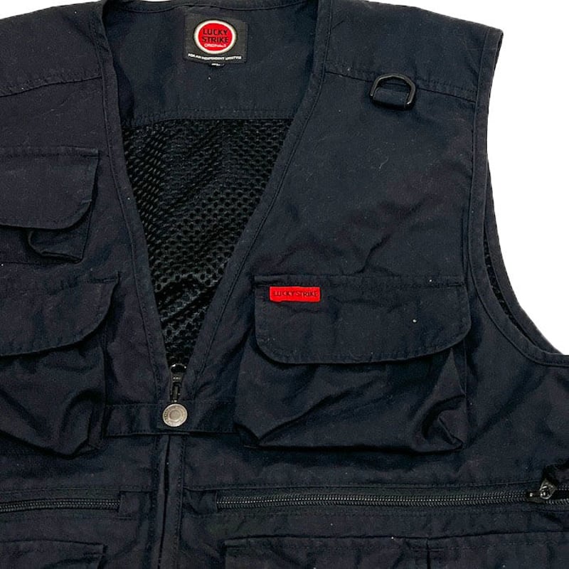 USED】90'S-00'S LUCKY STRIKE VEST | KONBINI