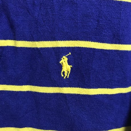 【USED】POLO RALPH LAUREN BORDER POLO SHIRT