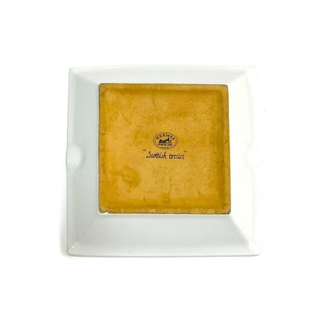 【USED】HERMÈS PORCELAIN SCOTTISH TERRIER ASHTRAY