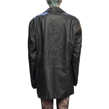 【USED】00's GIPSY BY MAURITIUS LEATHER TAILORED JACKET