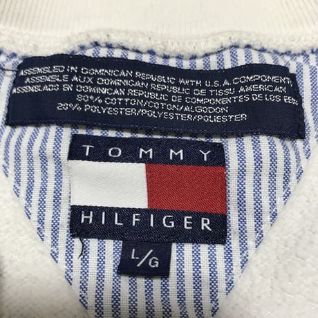 【USED】90'S TOMMY HILFIGER FLAG LOGO WAPPEN SWEATSHIRT