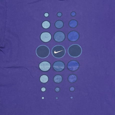【USED】90's-00's EURO NIKE "Techno Bubble" Purple T-shirt
