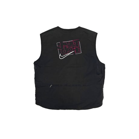 【USED】90's NIKE "Just Do It" Embroidery Reversible Vest