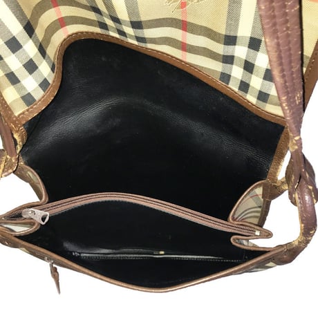 【USED】80'S BURBERRYS NOVA CHECK SHOULDER BAG