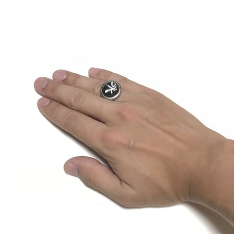 【USED】KANJI CABOCHON RING