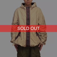 【USED】00’s NAUTICA JEANS Sand Beige Oversized Hooded Jacket