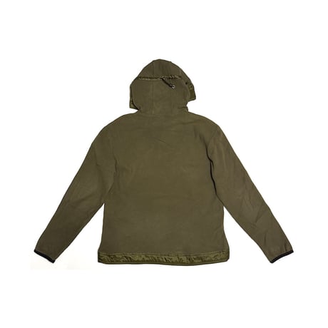 【USED】00's EURO NIKE Technical Fleece Hoodie Olive Khaki