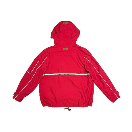 【USED】90's Maharishi "Ninja Tag" Reflective Anorak RED