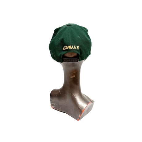 【USED】80's-90's AIRWALK Logo Snapback Cap Forest Green