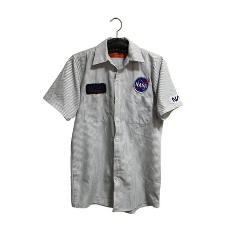 【USED】WORK SHIRT WITH NASA WAPPEN