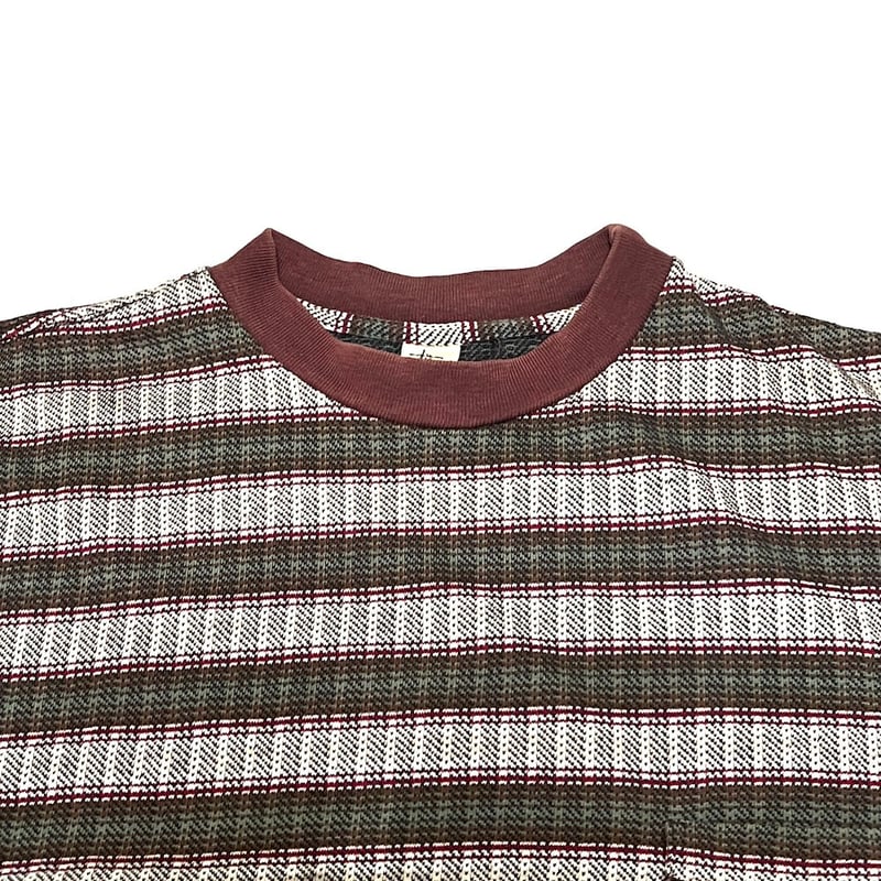 USED】80's-90's OLD STUSSY JACQUARD BORDER POCK USED】80's-90's OLD STUSSY JACQUARD BORDER POCK