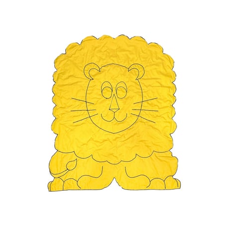 【USED】70's PATCHWORK LION LARGE QUILT