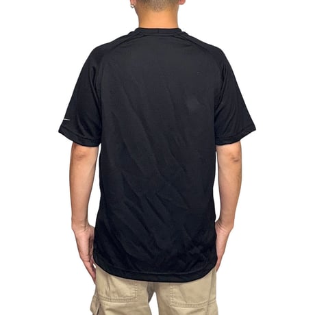 【USED】00's NIKE Blackout Logo Performance T-shirt