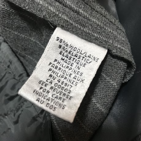 【USED】CALVIN KLEIN PINSTRIPE WOOL SLACKS