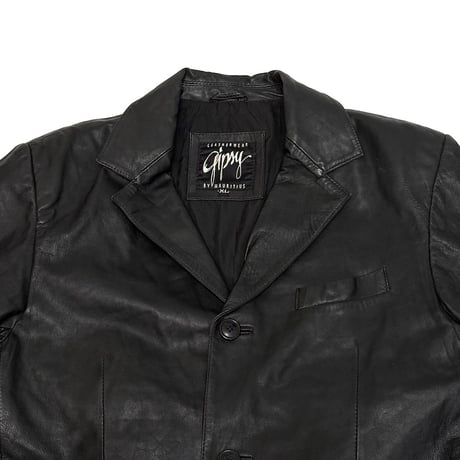 【USED】00's GIPSY BY MAURITIUS LEATHER TAILORED JACKET