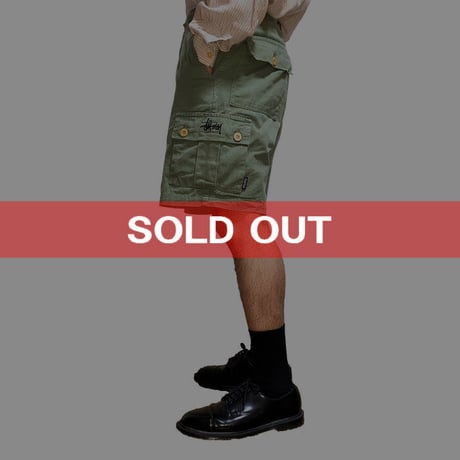 【USED】90'S STUSSY SPORT CARGO SHORTS