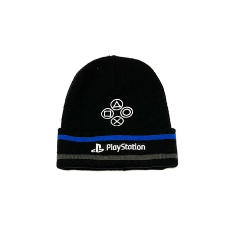 【USED】00's FASHION UK Play Station KNIT CAP
