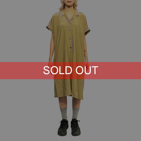 【USED】80'S-90'S C&A PULL-OVER SHIRT DRESS