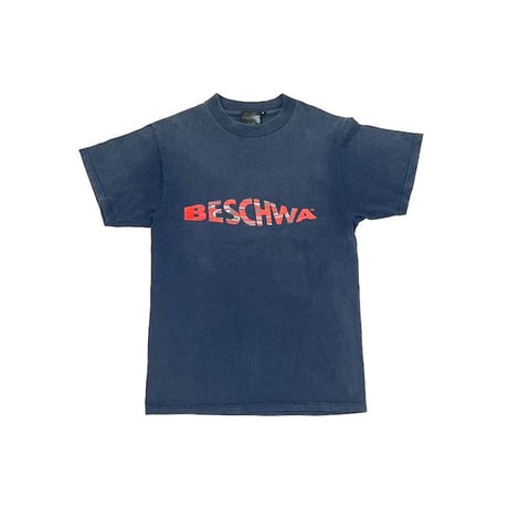【USED】90'S-00'S BESCHWA DISTORTED LOGO T-SHIRT