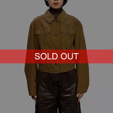 【USED】JIL SANDER+ Minimal Trucker Jacket Dusty Brown
