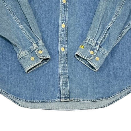 【USED】90'S TSUTAYA STAFF DENIM SHIRT