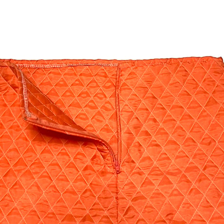 【DEAD STOCK】90's PRINCESSE WALLY QUILTED MINI SKIRT ORANGE