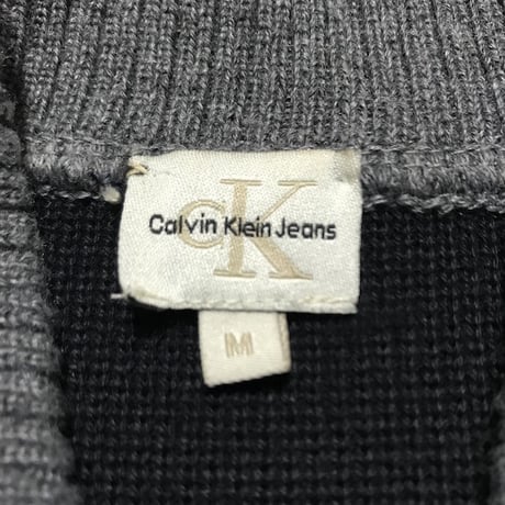 【USED】90'S CALVIN KLEIN JEANS KNIT TRACK JACKET