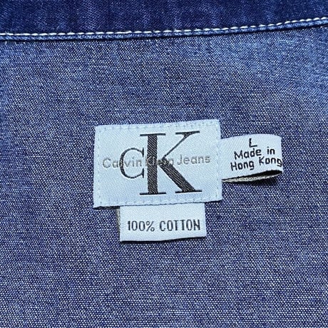 【USED】90'S CK CALVIN KLEIN JEANS ZIP DENIM JACKET
