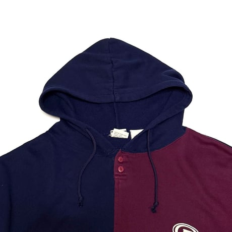 【USED】90's DUNLOP BICOLOR SWEAT PARKA