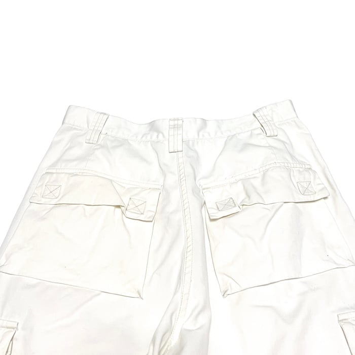 USED】90's-00'S STUSSY CARGO PANTS WHITE | KONBINI