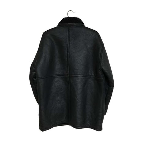 【USED】90'S MOUTON BOMBER JACKET BLACK