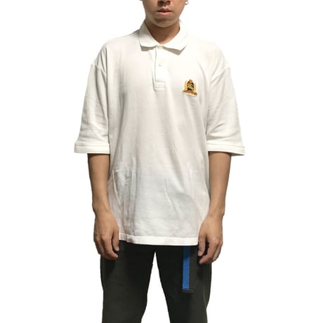 【USED】90'S BURBERRYS POLO SHIRT WHITE