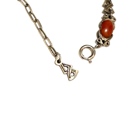 【USED】60's-70's MIRACLE Carnelian Cabochon Bracelet