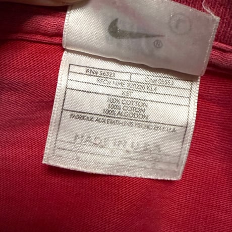 【USED】90's NIKE Jumpman Embroidered Logo T-Shirt Red