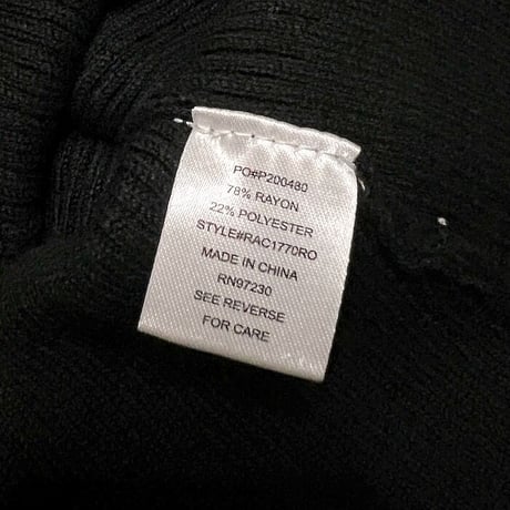 【USED】00'S ALMOST FAMOUS SEE-THROUGH BALLOON SLEEVE L/S KNIT TOP