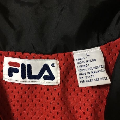 【USED】90'S FILA NYLON PULLOVER JACKET