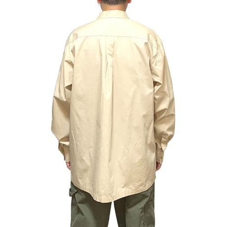 【DEAD STOCK】00'S STUSSY UTILITY POCKET SHIRT BEIGE