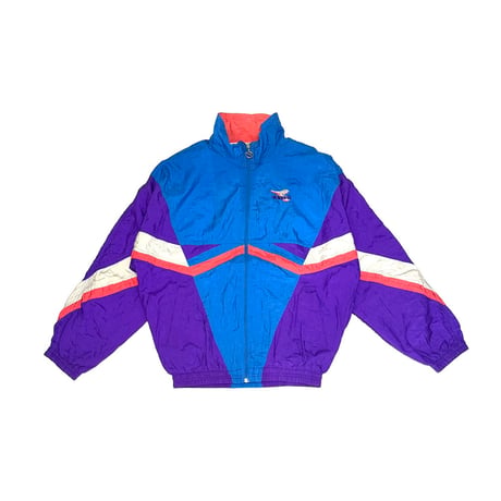 【USED】80's diadora OLD NYLON TRACK JACKET BLUE × PURPLE