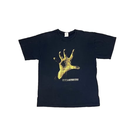 【USED】00's SYSTEM OF A DOWN HAND T-SHIRT
