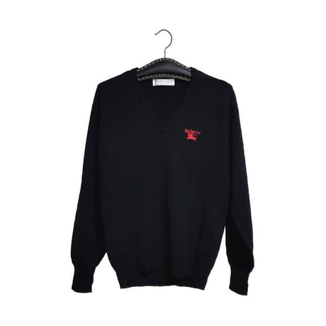 【USED】90'S BURBERRYS V-NECK KNIT SWEATER
